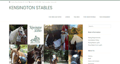 Desktop Screenshot of kensingtonstables.com